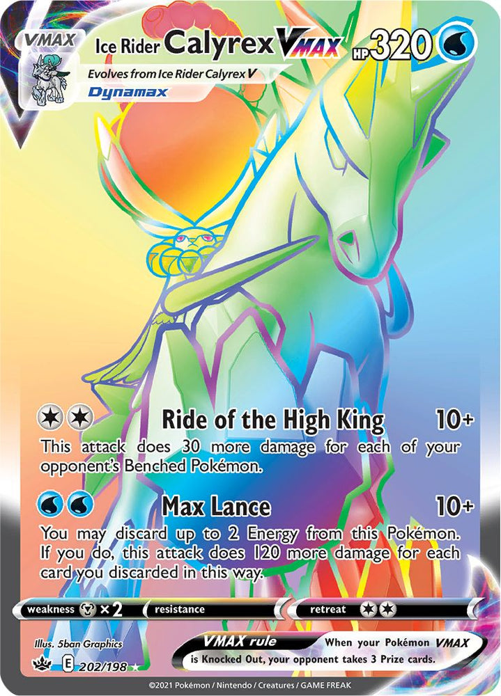 Ice Rider Calyrex VMAX (202/198) [Sword &amp; Shield: Chilling Reign] 