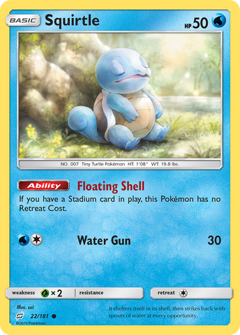 Squirtle (22/181) [Sun &amp; Moon: Team Up] 