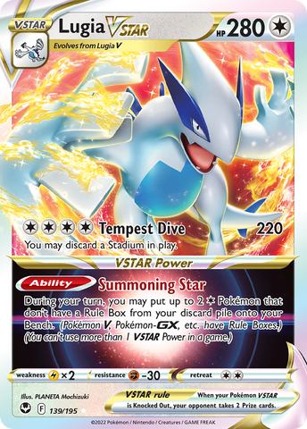 Lugia VSTAR (139/195) (Jumbo Card) [Sword &amp; Shield: Silver Tempest] 