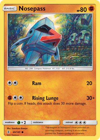 Nosepass (69/145) [Sun &amp; Moon: Guardians Rising] 