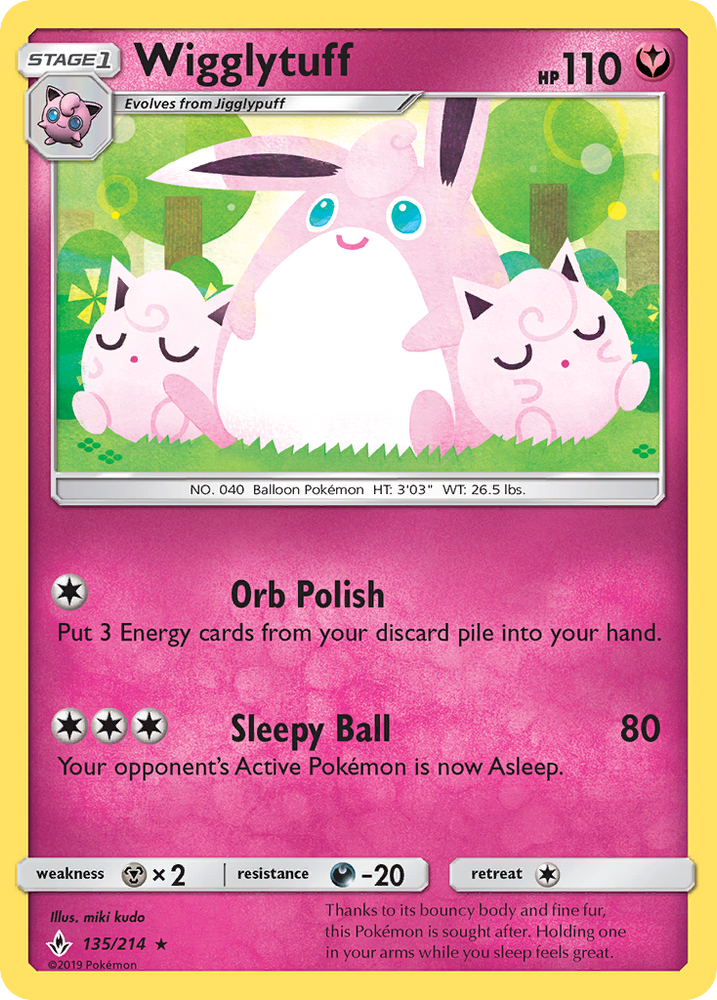 Wigglytuff (135/214) [Sun &amp; Moon: Unbroken Bonds] 