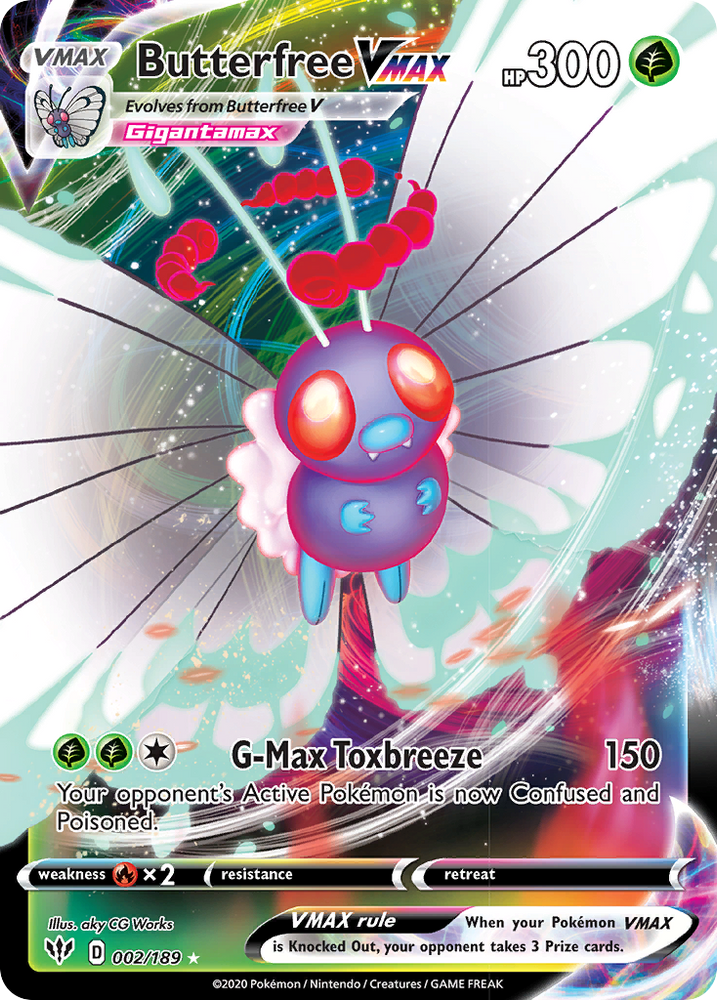 Butterfree VMAX (002/189) [Sword &amp; Shield: Darkness Ablaze] 