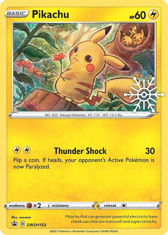 Pikachu (SWSH153) (Holiday Calendar) [Sword &amp; Shield: Black Star Sale] 