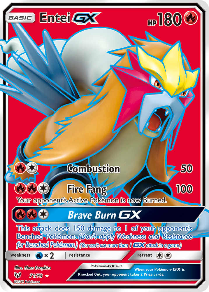 Entei GX (71/73) [Sun &amp; Moon: Shining Legends] 