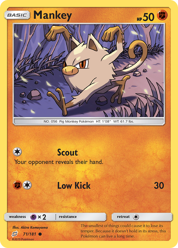 Mankey (71/181) [Sun &amp; Moon: Team Up] 