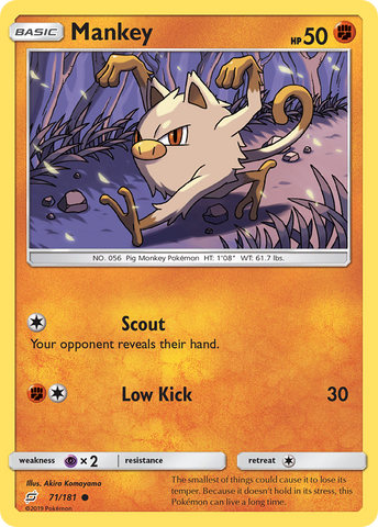 Mankey (71/181) [Sun &amp; Moon: Team Up] 