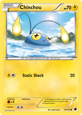 Chinchou (35/116) [Black &amp; White: Plasma Freeze] 