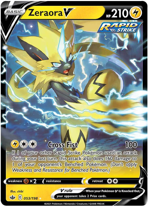 Zeraora V (053/198) [Sword &amp; Shield: Chilling Reign] 