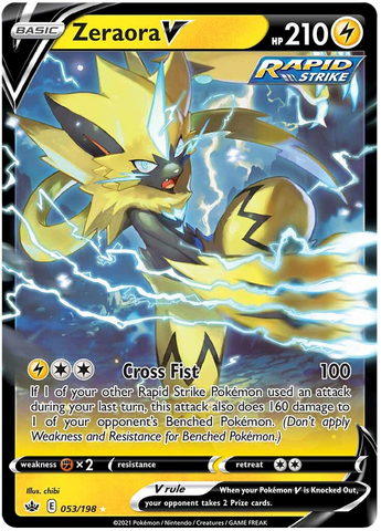 Zeraora V (053/198) [Sword &amp; Shield: Chilling Reign] 