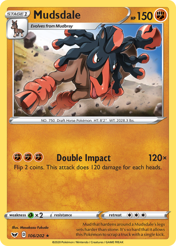 Mudsdale (106/202) [Sword &amp; Shield: Base Set] 