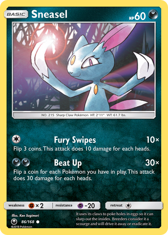 Sneasel (86/168) [Sun &amp; Moon: Celestial Storm] 