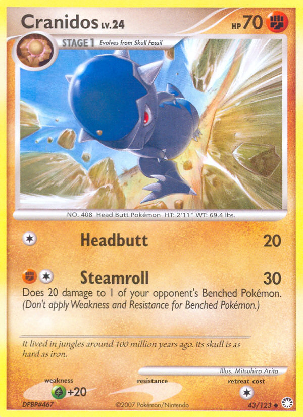 Cranidos (43/123) [Diamond &amp; Pearl: Mysterious Treasures] 