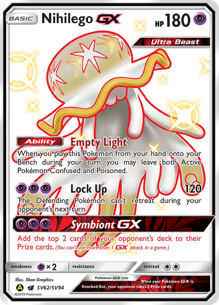 Nihilego GX (SV62/SV94) [Sun &amp; Moon: Hidden Fates - Shiny Vault] 