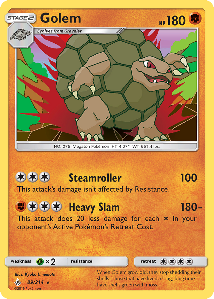 Golem (89/214) [Sun &amp; Moon: Unbroken Bonds] 