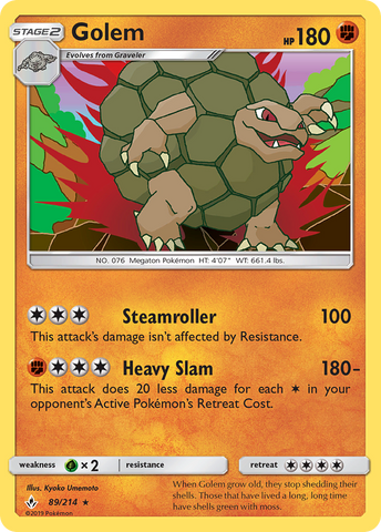 Golem (89/214) [Sun &amp; Moon: Unbroken Bonds] 