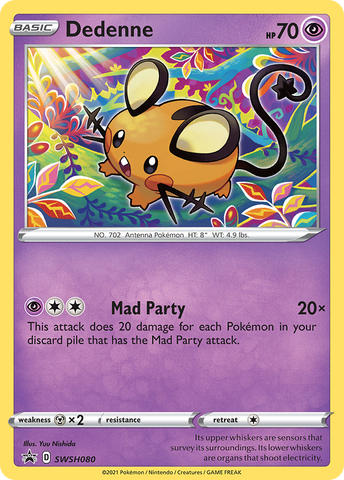 Dedenne (SWSH080) [Sword &amp; Shield: Black Star Promos] 