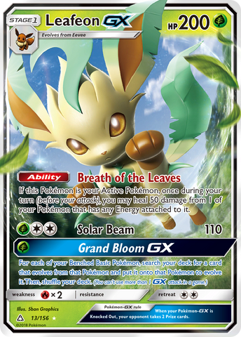 Leafeon GX (13/156) [Sun &amp; Moon: Ultra Prism] 