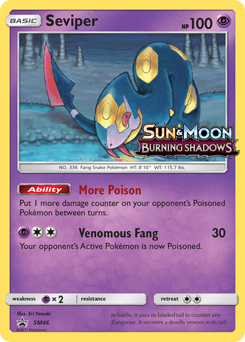 Seviper (SM46) [Sun &amp; Moon: Black Star Promos] 