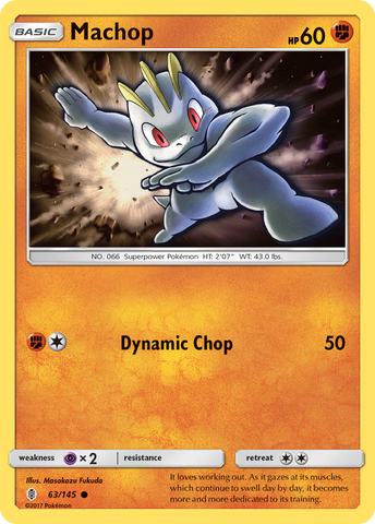 Machop (63/145) [Sun &amp; Moon: Guardians Rising] 