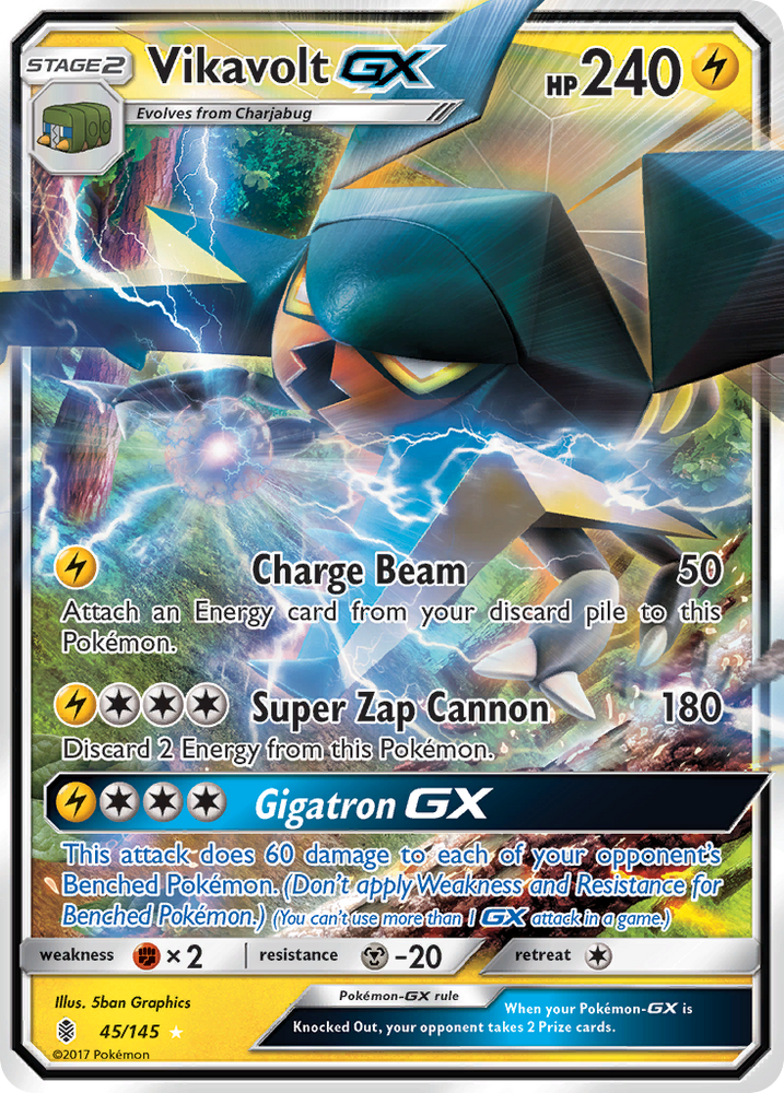 Vikavolt GX (45/145) [Sun &amp; Moon: Guardians Rising] 