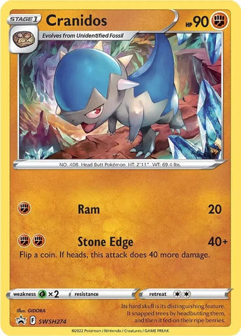 Cranidos (SWSH274) [Sword &amp; Shield: Black Star Promos] 