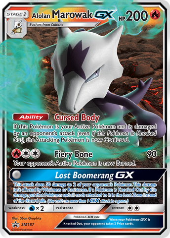 Alolan Marowak GX (SM187) [Sun &amp; Moon: Black Star Promos] 