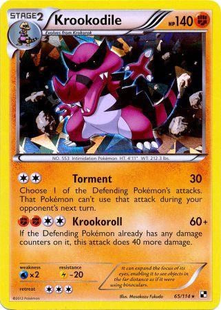 Krookodile (65/114) (Cracked Ice Holo) [Black &amp; White: Base Set] 