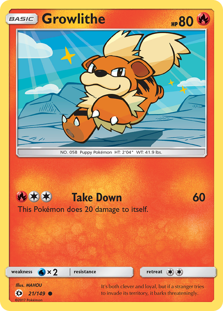 Growlithe (21/149) [Sun &amp; Moon: Base Set] 