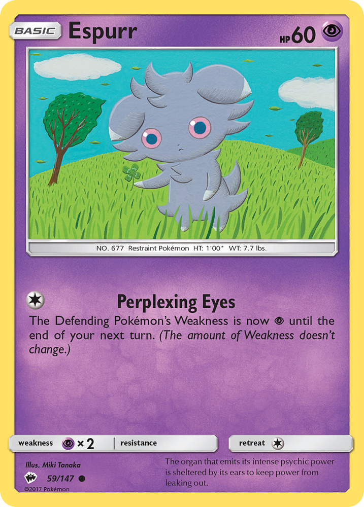 Espurr (59/147) [Sun &amp; Moon: Burning Shadows] 