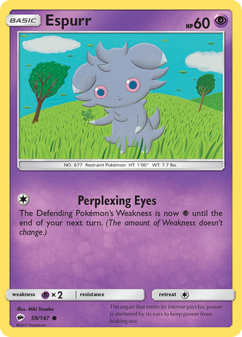 Espurr (59/147) [Sun &amp; Moon: Burning Shadows] 