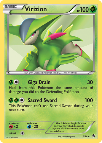 Virizion (17/98) [Black &amp; White: Emerging Powers] 