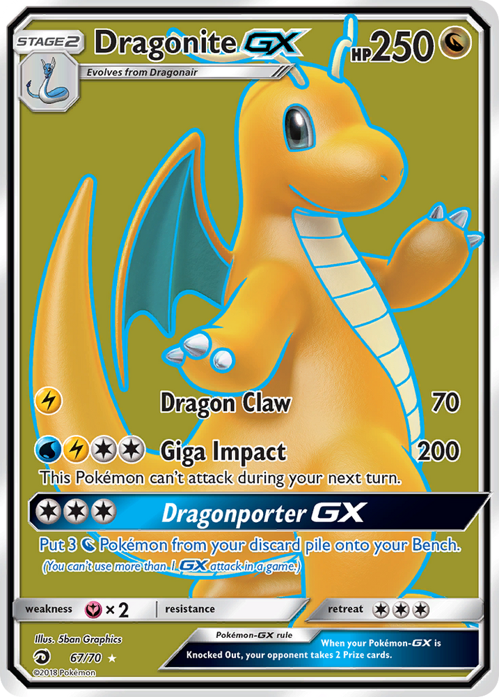 Dragonite GX (67/70) [Sun &amp; Moon: Dragon Majesty] 