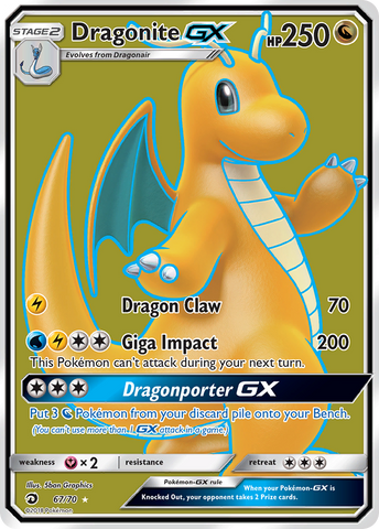 Dragonite GX (67/70) [Sun &amp; Moon: Dragon Majesty] 