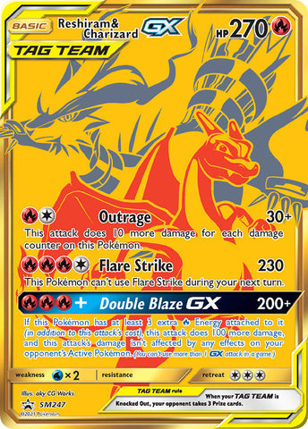 Reshiram &amp; Charizard GX (SM247) [Sun &amp; Moon: Black Star Promos] 