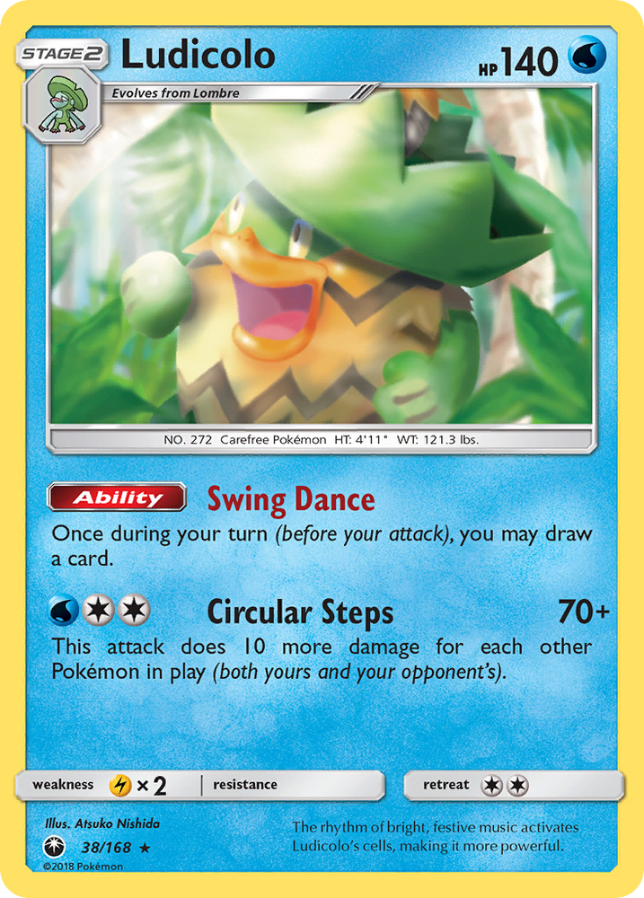 Ludicolo (38/168) [Sun &amp; Moon: Celestial Storm] 