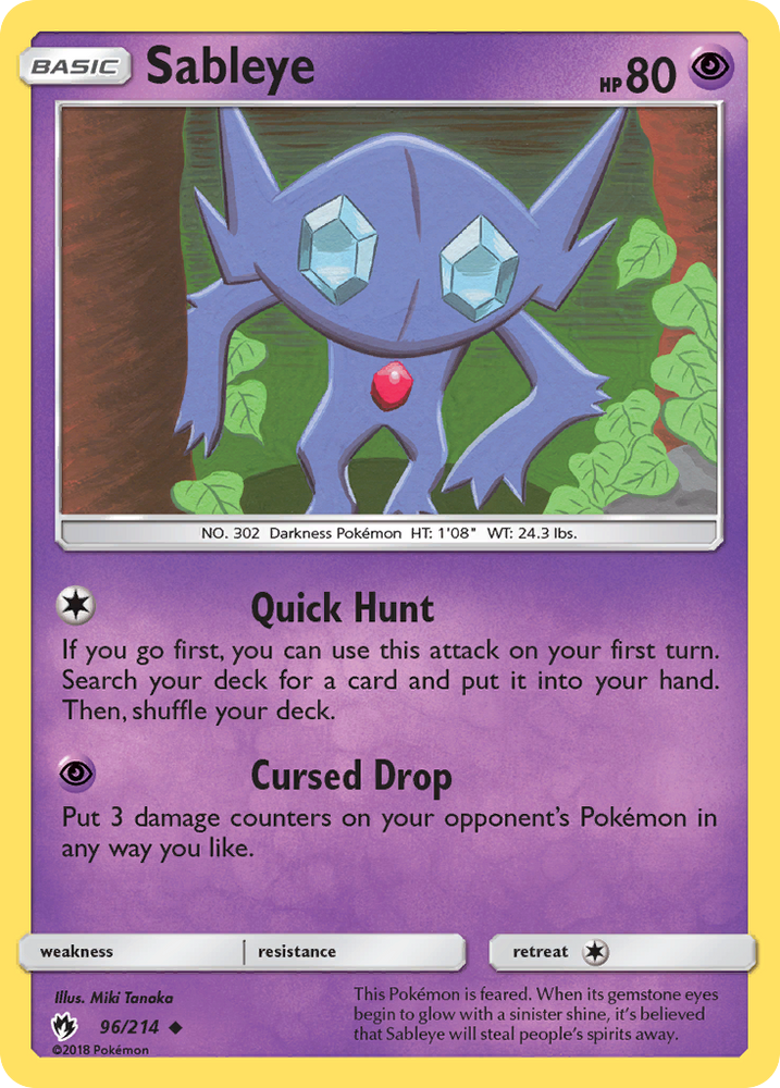 Sableye (96/214) [Sun &amp; Moon: Lost Thunder] 