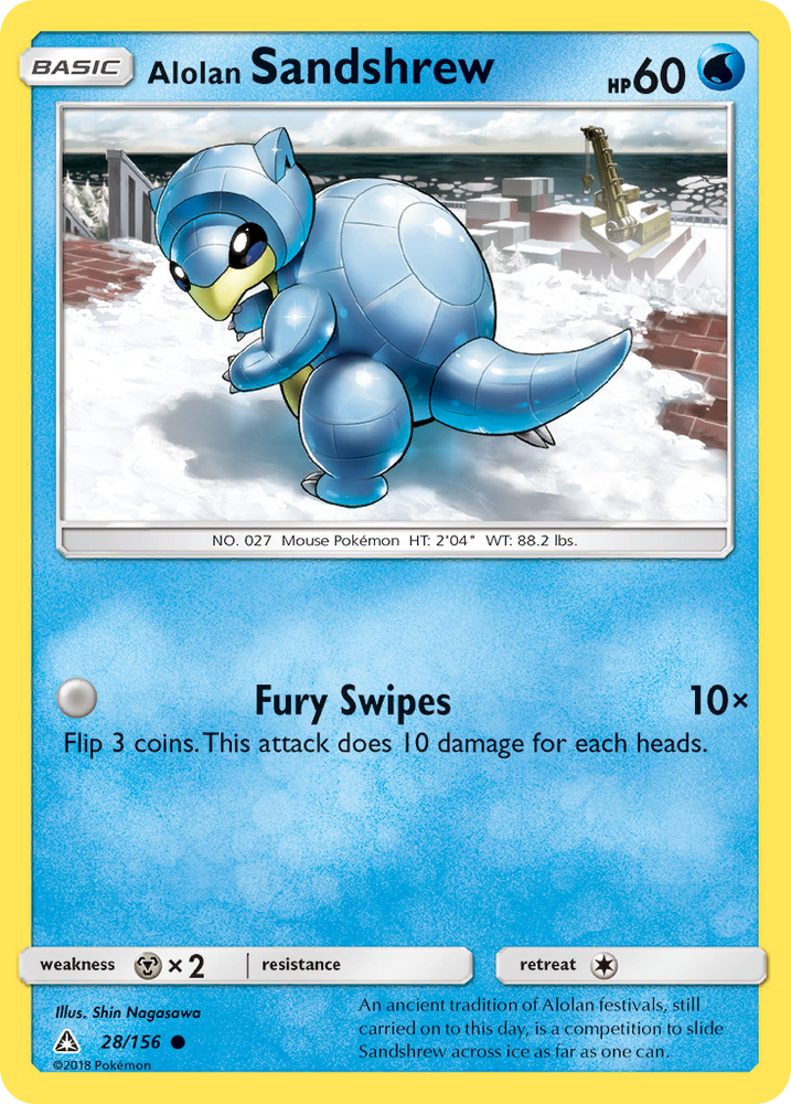 Alolan Sandshrew (28/156) [Sun &amp; Moon: Ultra Prism] 