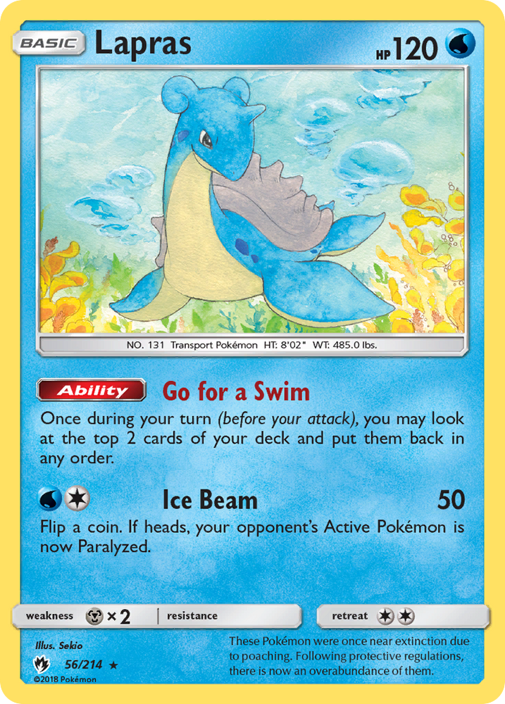 Lapras (56/214) [Sun &amp; Moon: Lost Thunder] 