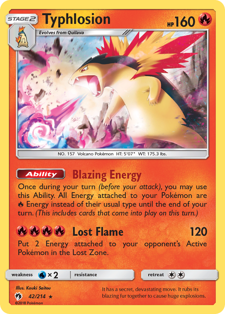 Typhlosion (42/214) [Sun &amp; Moon: Lost Thunder] 