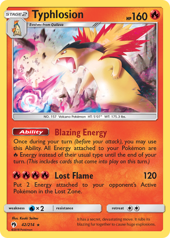 Typhlosion (42/214) [Sun &amp; Moon: Lost Thunder] 