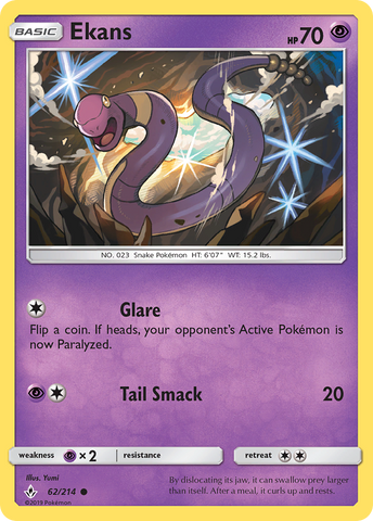 Ekans (62/214) [Sun &amp; Moon: Unbroken Bonds] 