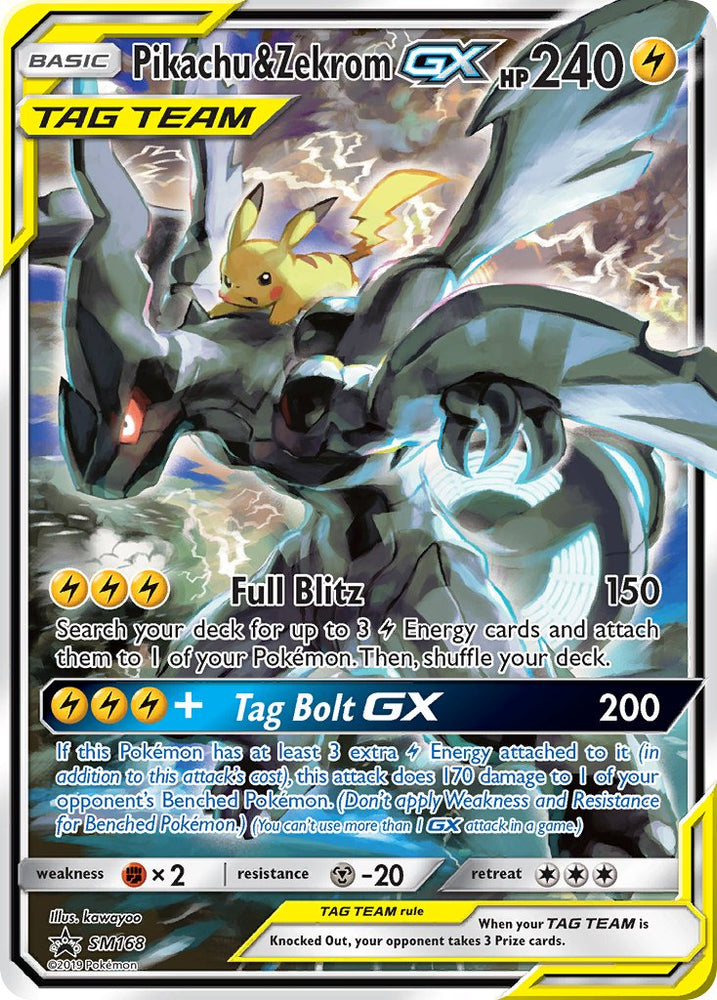 Pikachu &amp; Zekrom GX (SM168) [Sun &amp; Moon: Black Star Promos] 