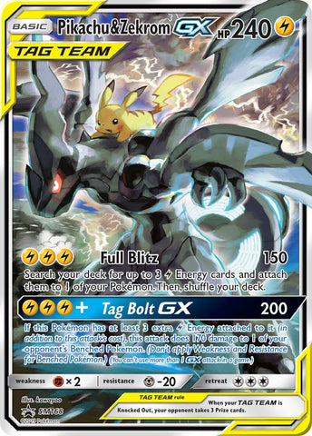 Pikachu &amp; Zekrom GX (SM168) [Sun &amp; Moon: Black Star Promos] 