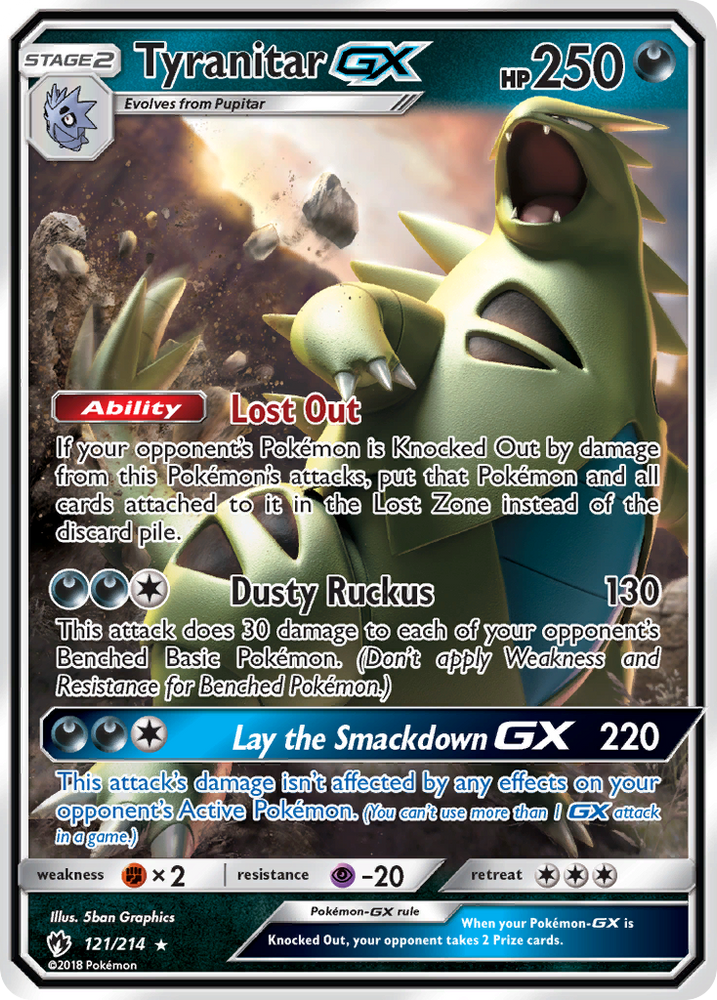 Tyranitar GX (121/214) [Sun &amp; Moon: Lost Thunder] 