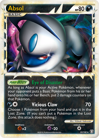 Absol (91/102) [HeartGold &amp; SoulSilver: Triumphant] 