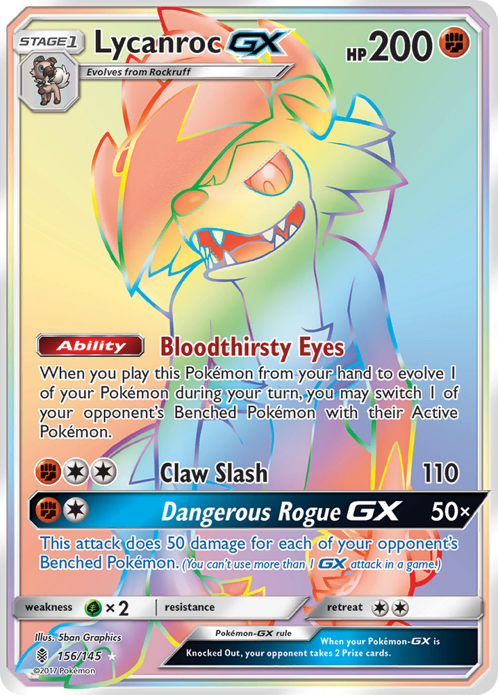 Lycanroc GX (156/145) [Sun &amp; Moon: Guardians Rising] 