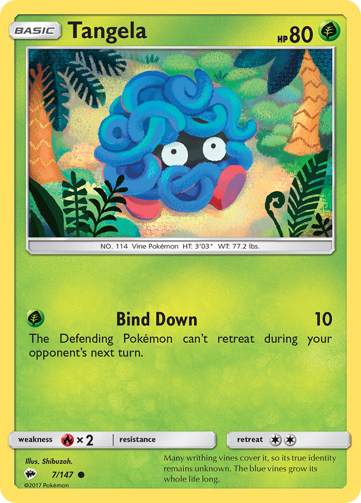 Tangela (7/147) [Sun &amp; Moon: Burning Shadows] 