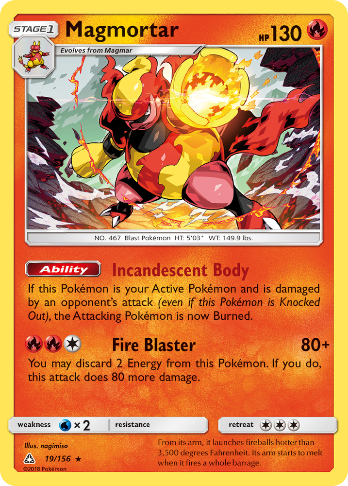 Magmortar (19/156) [Sun &amp; Moon: Ultra Prism] 