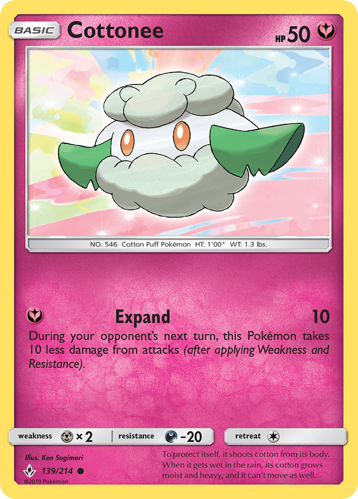 Cottonee (139/214) [Sun &amp; Moon: Unbroken Bonds] 