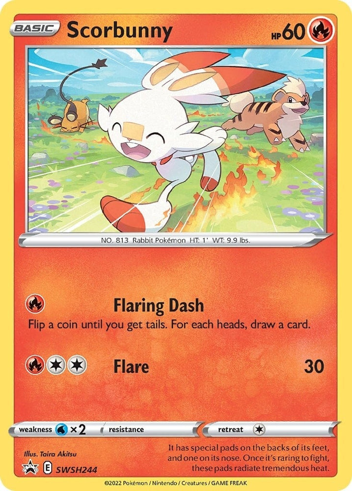 Scorbunny (SWSH244) [Sword &amp; Shield: Black Star Promos] 